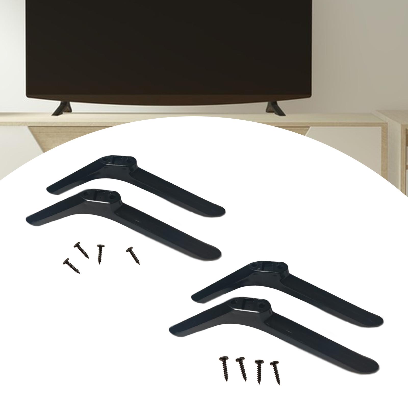 2x TV Stand Legs Televisions Stand Portable Sturdy Easily Install Anti Slip with