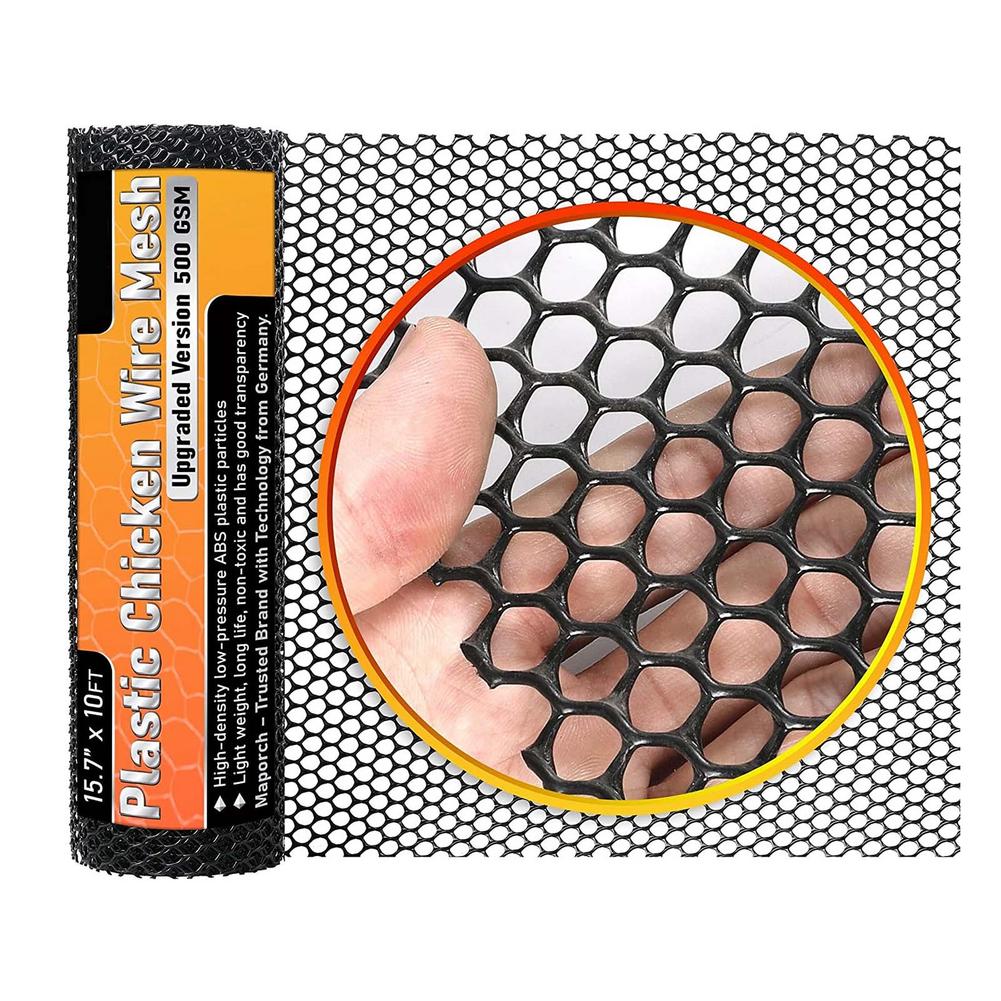 Plastic Chicken Wire Fence Mesh Hexagonal Fencing Wire for Gardening Poultry Fencing Chicken Wire Frame Floral Netting