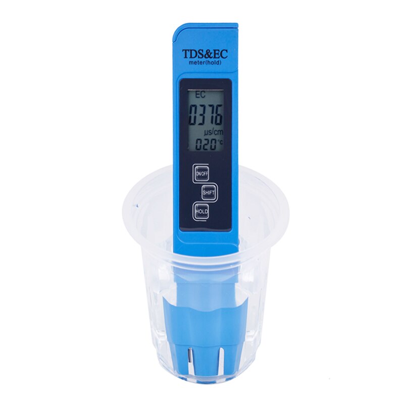 TDS pen Tester EC meter conductivity meter water measurement tool TSD&EC tool meter Function 3 in 1 tds EC 40%off: blue