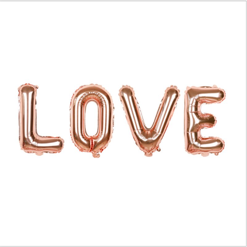 18inch herz luftballons hochzeit valentinstag Tage 16 zoll Rose Gold Braut Ballons Zu Werden Folie Brief Ballons Hochzeit bachelorette: letter love