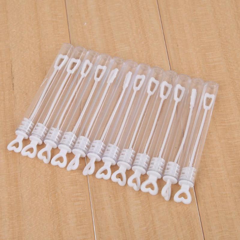 60Pcs Bubble Maker Water Fles Speelgoed Liefde Hart Wand Buis Bruiloft Party
