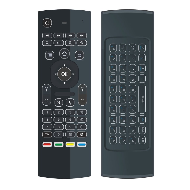 MX3 Backlit Air Mouse Smart Remote Control 2.4G RF Wireless Keyboard for TV Box Android X96 Mini KM9 A95X H96 MAX: Default Title