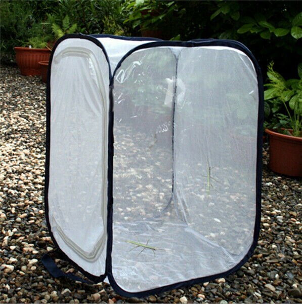 Insect Cage Foldable Butterfly Habitat Mesh Transparent Surface Portable Zipper Insect Supplies Boxes