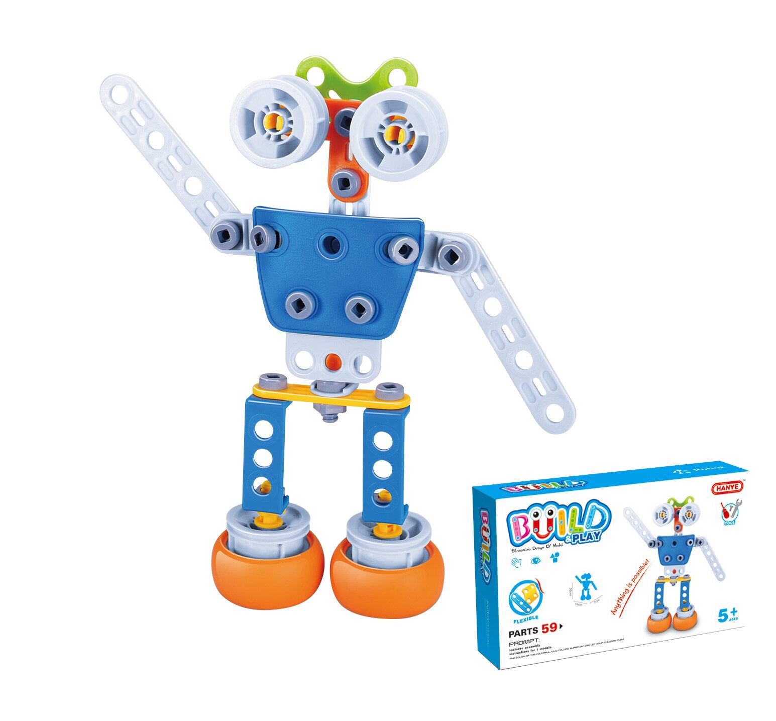 Hanye Vidali Trainer Puzzel Bouwen En Spelen Robot J7709