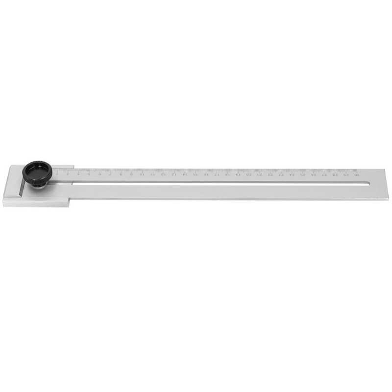 Sliding Line Ruler Accuracy Scribing Woodworking Parallel Carbon Steel Measuring Tool Sliding Line Ruler: 300mm