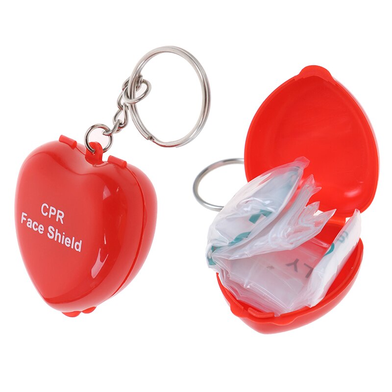 Masque de sauvetage rcp 1 pièce, kit de poche avec Valve unidirectionnelle, matériel de premiers soins