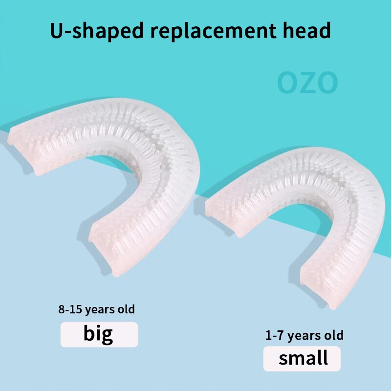 Electric Toothbrush U-Shaped Soft Silicone Replacement Brush Head Electric Toothbrush Accessories