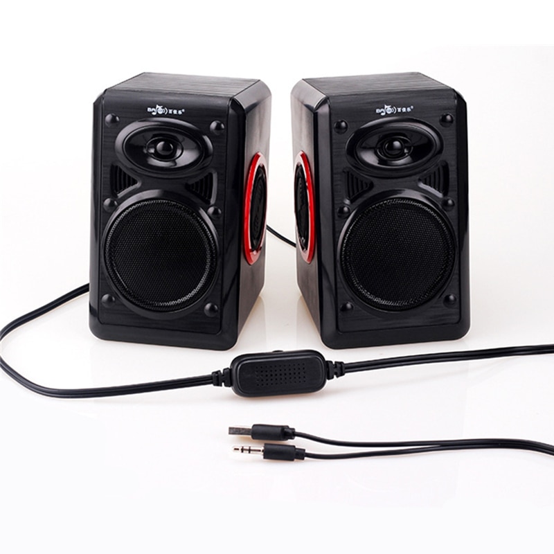 Surround Computer Speakers Met Diepe Bass Usb Bedrade Powered Multimedia Speaker Voor Pc Laptops Builtin Vier Luidspreker Membraan