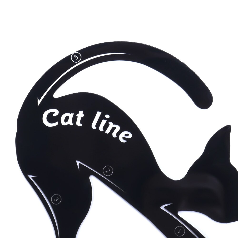 2pcs/set Eye Liner Makeup Cat Eye Eyeliner Stencil Eyeliner Stencil Models Eyebrow Eyes Liner Template Shaper Tool