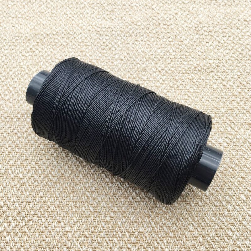 Sytråde 985ft 300m slidstærkt stærkt afgrænset nylon læder syning af voksetråd til reparationssko til håndværk hvid / sort / brun