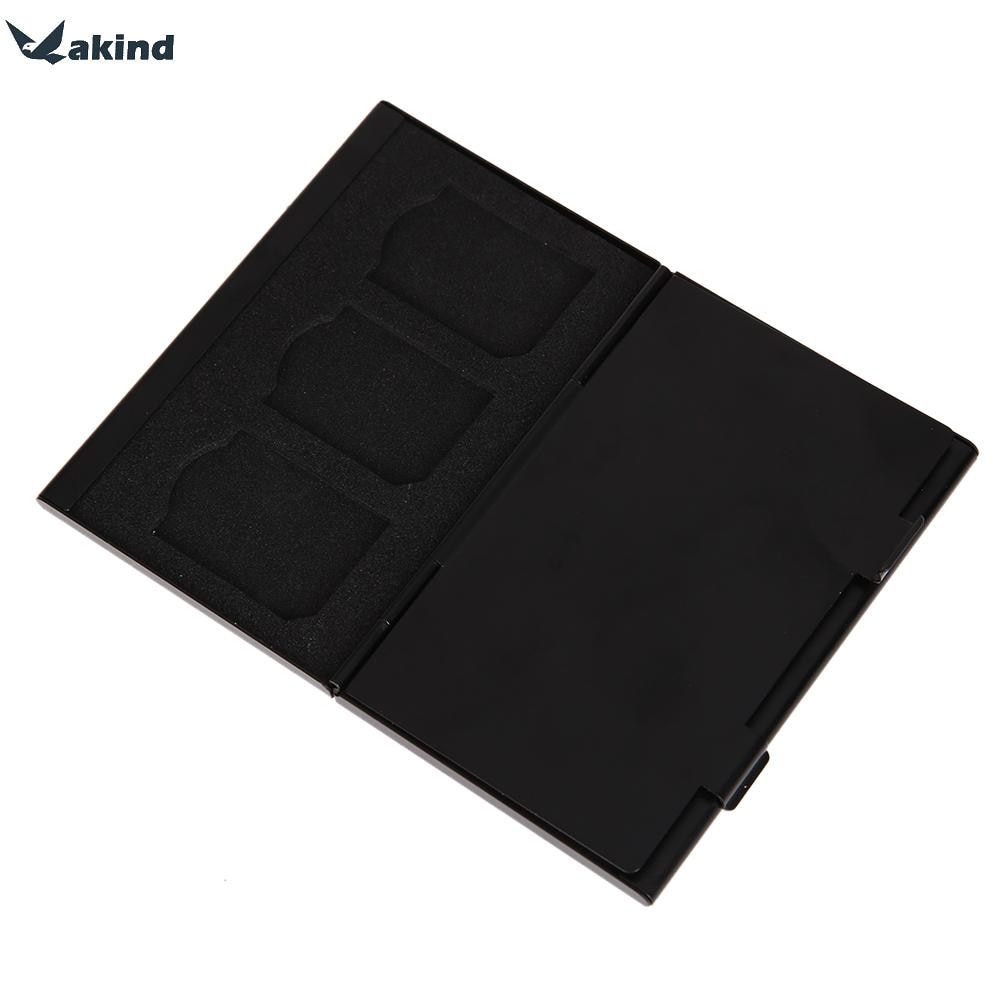 Portatile Ponte in Lega di Alluminio 8 pz TF + 4 pz Schede di Memoria SD Deposito scatola titolare Nero