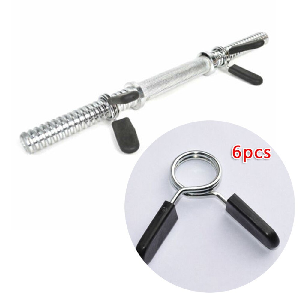 25mm Weight Barbell Spring Collars Hole Dumbbell Steel Clips Clamp Standard Improve Balance Barbell Gym Weight Strength Practice