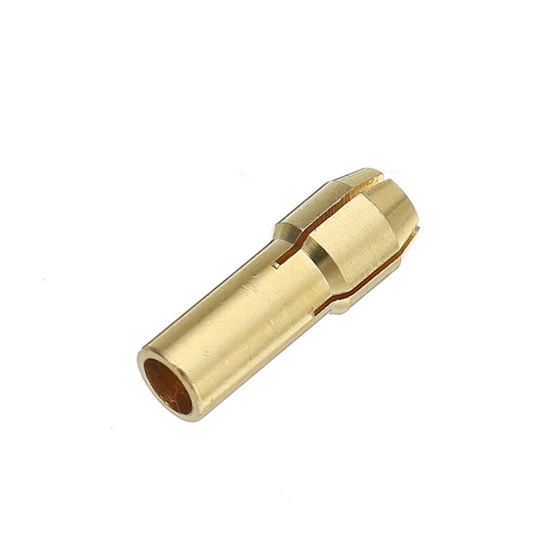 6 st 1-3.2mm mässingsborr hylschuckar med  m8 x 0.75mm +  svart mutter dremel roterande verktyg tillbehör