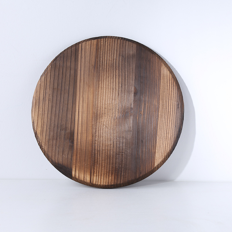 Mater Ster Traditionele Houten Deksel 30-42Cm Wok Cover Grote Verkoold Hout Cover Pot Kookgerei Onderdelen Keuken gebruiksvoorwerp