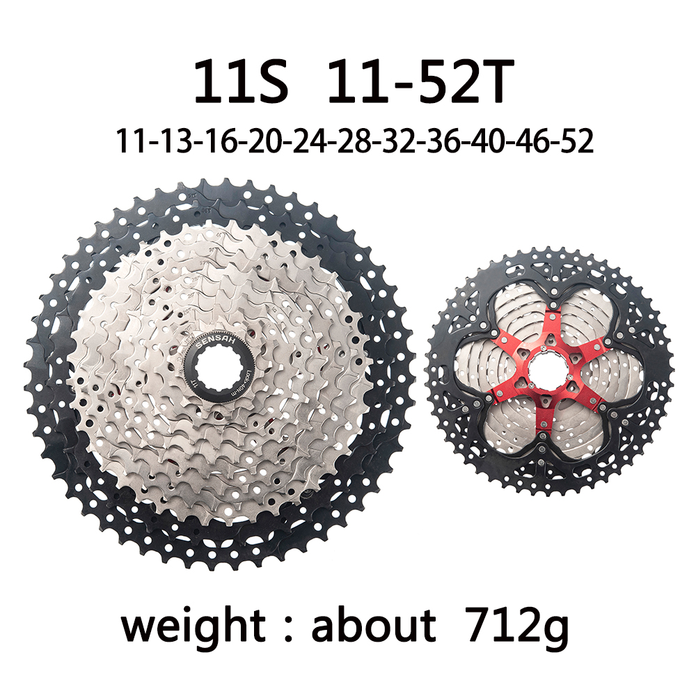 SENSAH Rower górski 8 9 10 11 12 Speed Velocidade Kaseta rowerowa MTB Freewheel Sprocket 40T 42T 46T 50T 52T dla HG HUB: MULTI