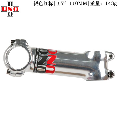 UNO Sliver Bike Stem Ultralight 7 17 35 Degree MTB Road Stem for Fork 28.6 31.8mm 60/70/80/90/100/110/120/130mm Mountain Bicycle: 7 degree 110mm