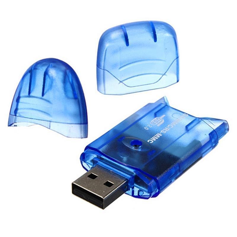 High Speed Mini Micro SD T-Flash TF SDHC USB 2.0 Memory Card Reader Adapter with LED Indicator Lights