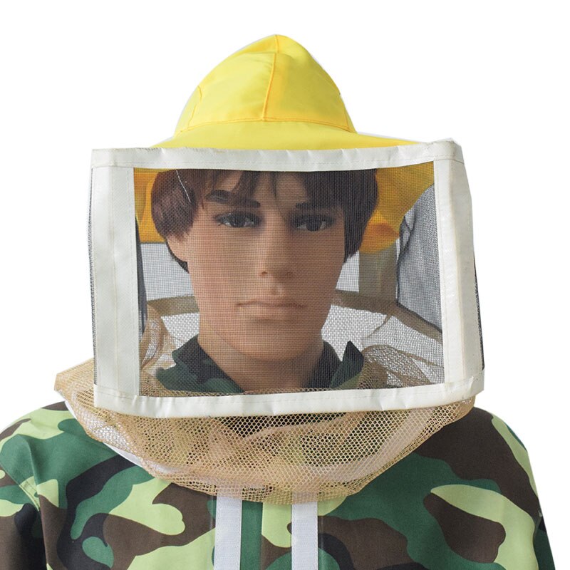 Beekeeper Tool Sting-Less Binding Square Folding Veil with Elastic Beekeeper Hat Square Folding Bee Hat And Veil