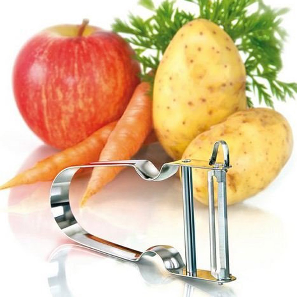 Rvs Dunschiller Peeling Mes Aardappel/Wortel Meloen Groenten En Fruit Huishoudelijke Dunschiller Rex Met Slip Proof Handvat