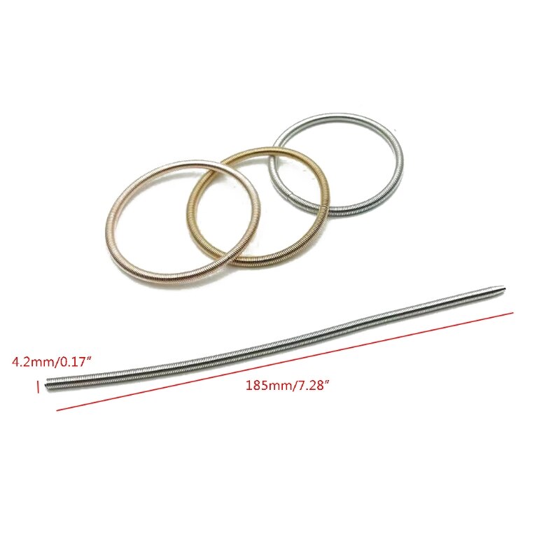 10 Pcs Kralen Goud Bedekte Lente Armband Diy Spiraal Telescopische Carbon Stalen Armband Elastische Antislip Armband Craft