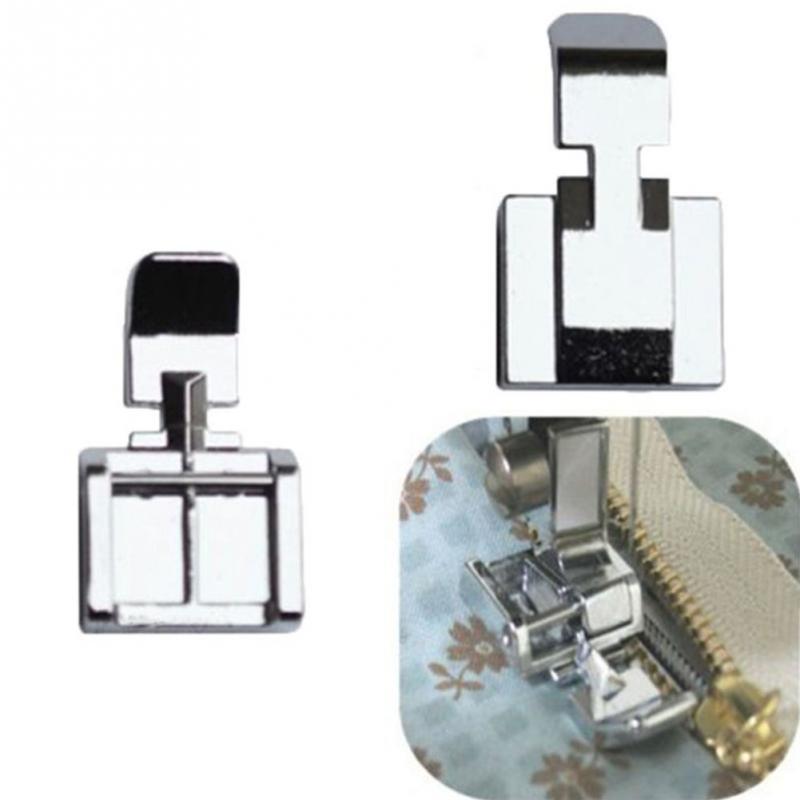 Metal Zipper Foot Household Snap-on Sewing Machine Parts Presser Foot Invisible ZipperFoot for Singer brother janome juki