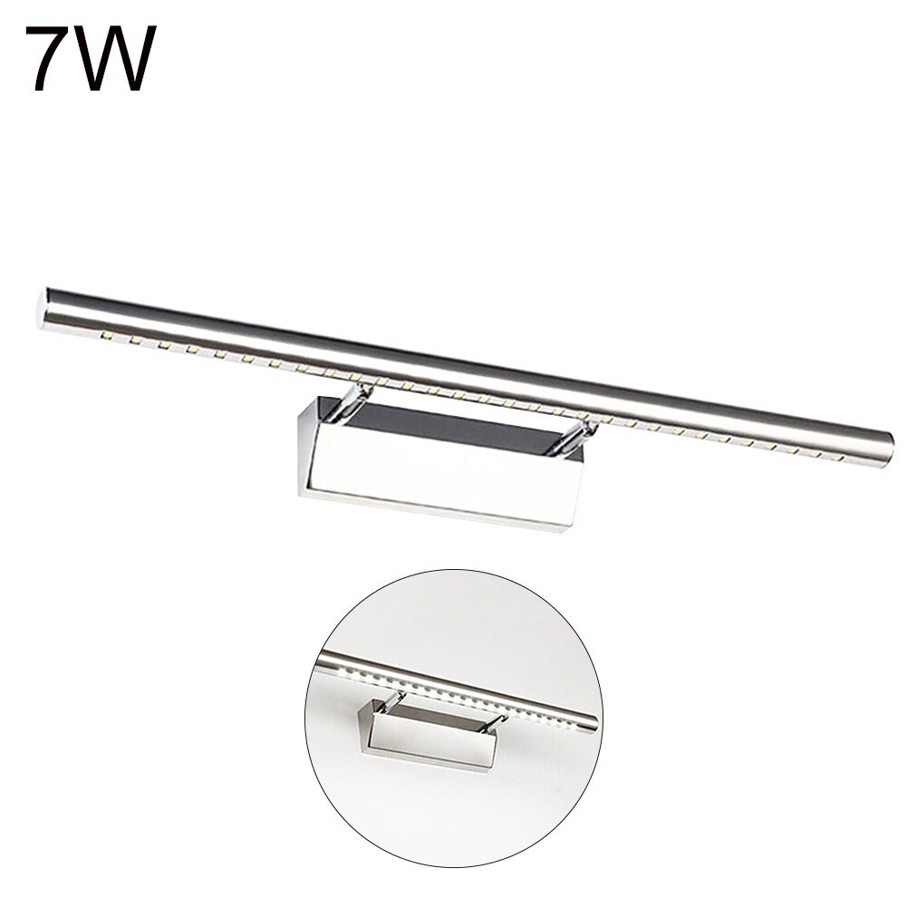 5/7W Wall Lamp LED Tube Bathroom Makeup Light LED Mirror Light Bathroom Cabinet Light Bedroom Dresser Make-up LED Vanity Light: Cool White 55cm