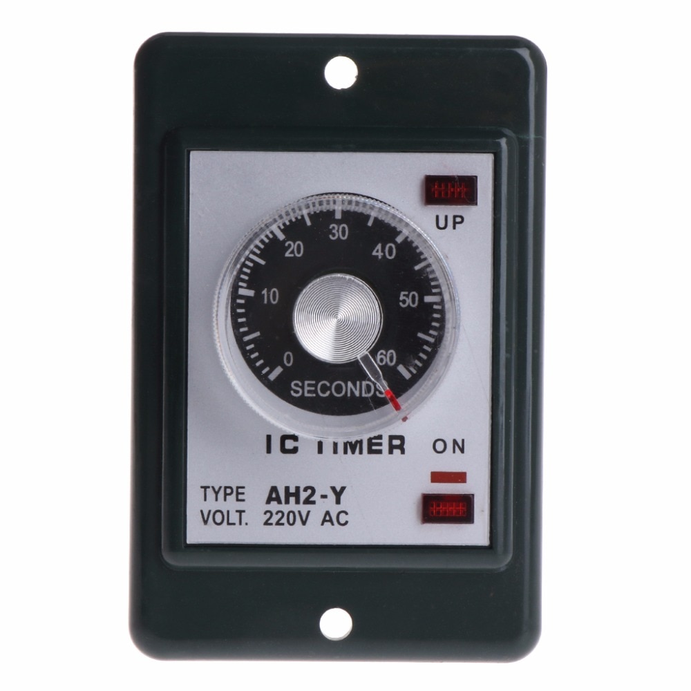 0-60 seconds/minutes Power On Delay Timer Relay With Socket Base AC 220V AH2-Y Time Switch