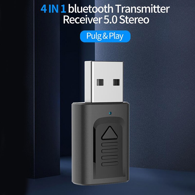 Draagbare 4-In-1 Usb 5.0 Bluetooth-Compatibele Ontvanger Stereo Muziek Computer Tv Audio Zender
