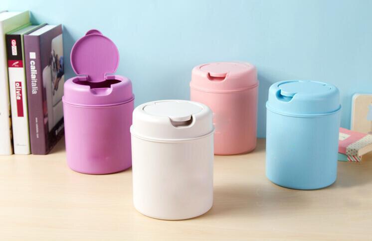 1PC Mini desktop trash cans household clean trash cans trash bin cesto de lixo desk organizer garbage plastic bucket cubo basura