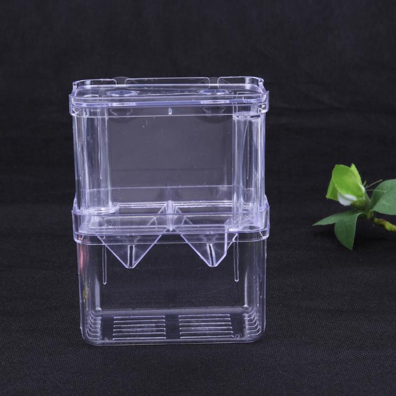 Acryl Visteelt Doos Aquarium Fokker Doos Dubbele Guppies Uitbroeden Incubator Hoge Helder Voor Huisdier Aquarium Accessoires S/L