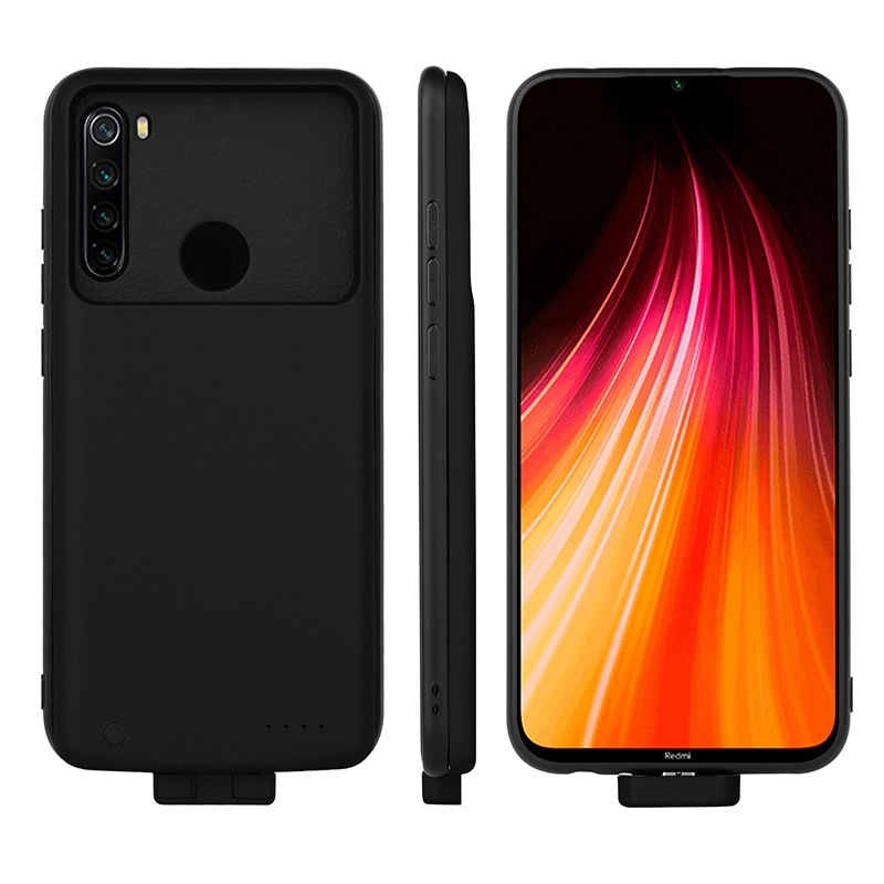 Acculader Case Voor Redmi Note 8 5000 Mah Draagbare Oplader Externe Batterij Case Voor Redmi Note 8 Pro Powerbank cover Case