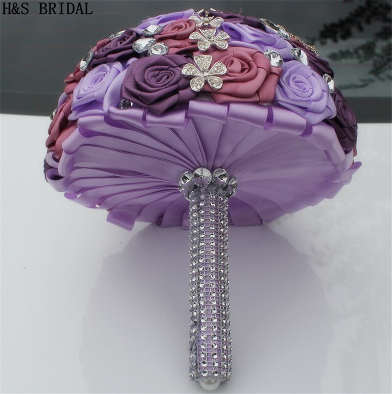 H &Ampere; S BRAUT Lavendel Rose blumen Strauß de mariage hochzeit blumen braut sträuße accorissori