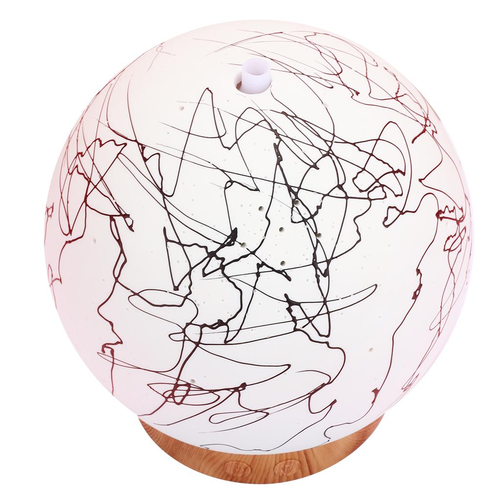 Sfera rotonda Forma Umidificatore Aromaterapia Diffusore 7 Colori ah CONDOTTO LA Luce di Notte Umidificatore Dispositivi di Cottura A Vapore