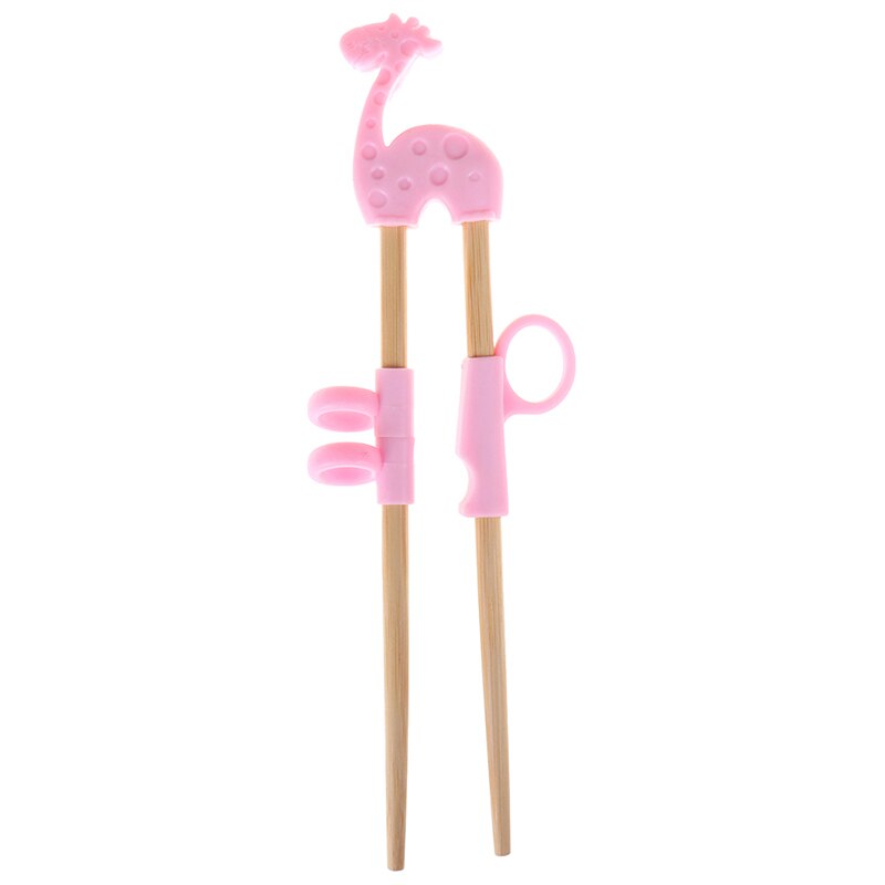 1Pair Learning Training Chopsticks For Kids Chinese Chopstick Learner: pink