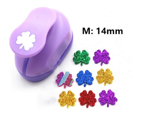 Poinçon artisanal en forme de trèfle à quatre feuilles, scrapbook en mousse eva, 3/8 &quot;,5/8&quot;,1 &quot;,1.5&quot;,2 &quot;,3&quot;,: 1pc 14MM