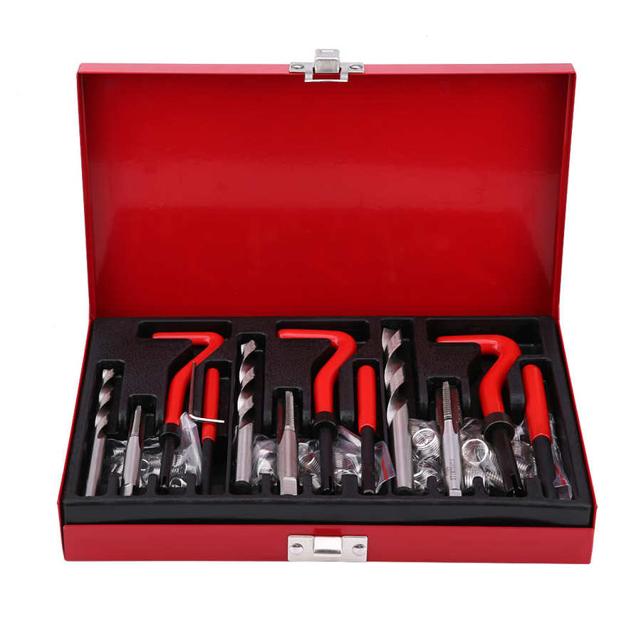 88Pcs Thread Repair Tool Kit M6 M8 M10 Tap Drill Insert Set Thread Repair Tool