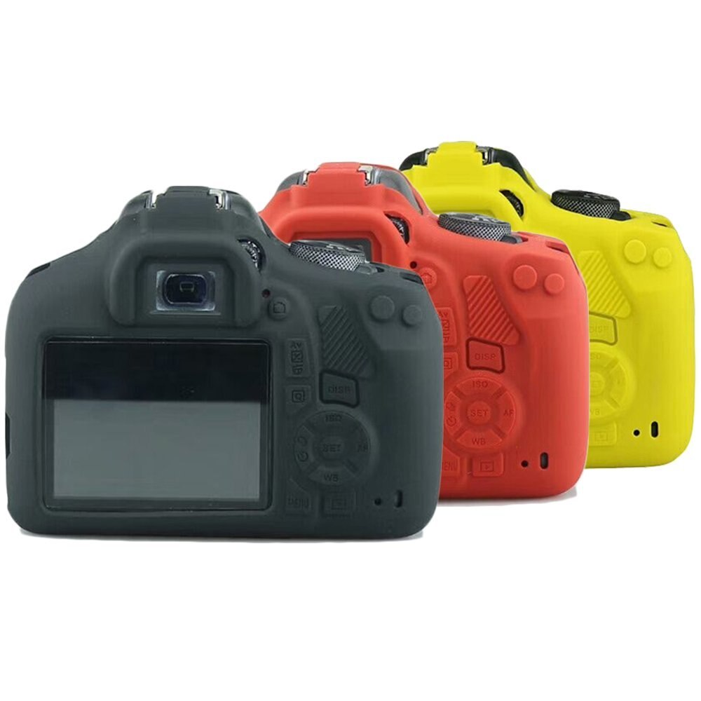 Siliconen Camera Case Armor Skin Body Cover Protector Voor Canon Eos 1200D Rebel T5 Digitale Camera 'S