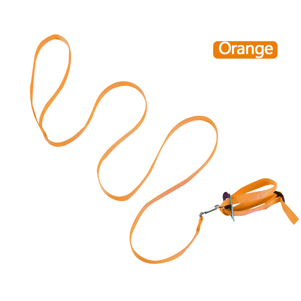 Polyester Adjustable 8shaped Soft Rabbit Harness Leash Guinea Pig Lead Rope Pet Chinchilla Leash Small Pet Traction Rope Running: Orange