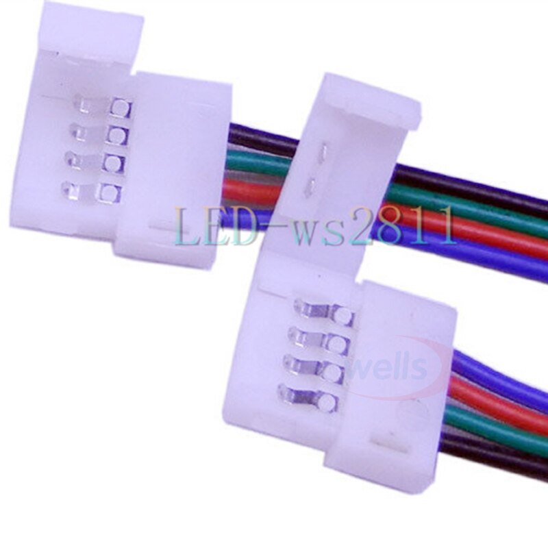1 pces 1m 4pin jst extensão cabo conector/1m led rgb cabo cabo extensão fio cabo conector para led 5050 rgb tira módulo luz