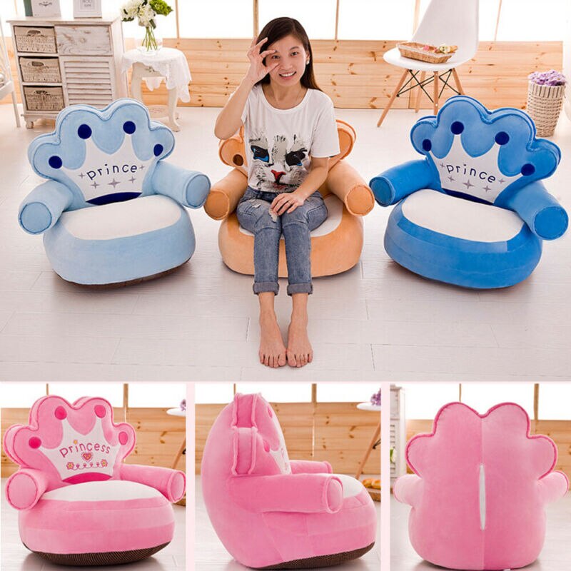 Cute Princess Kids Sofa Cover Cartoon Couch Children Chair Baby Seat Armchair Toddler Cushion 50cm