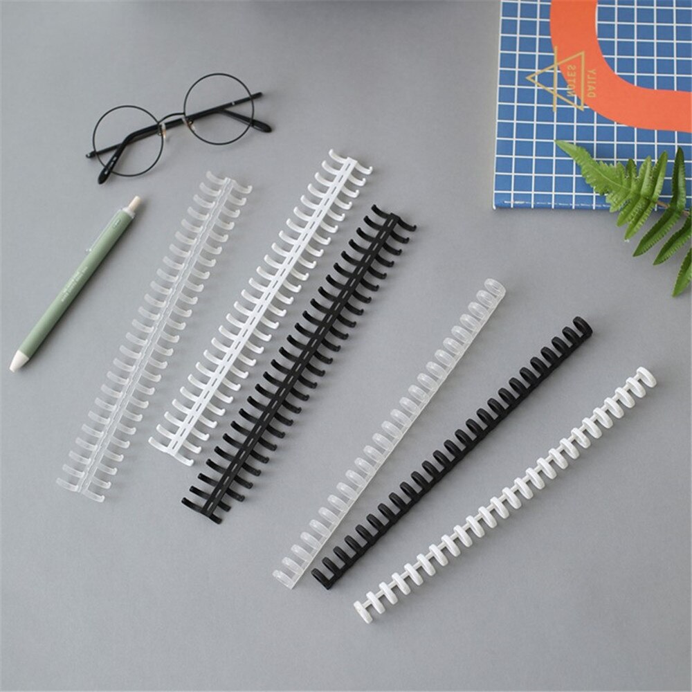 30 Holes Novelty Plastic Loose Leaf Binder Circles Hinged Rings Album Clips Craft Calendar Ring Binder Desk Notebook Circle