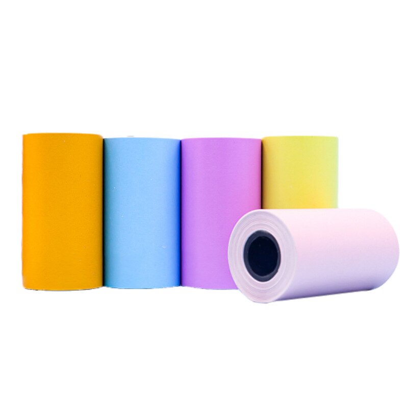 1 rulle farveudskrivning klistermærke papir 57*30mm termisk fotopapir til mini lomme fotoprinter paperang kvitteringspapir