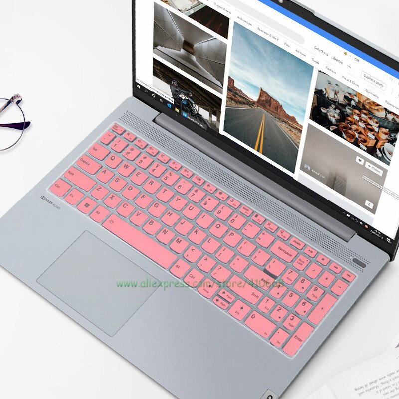 Silicone Laptop Keyboard Cover Skin Protector For Lenovo ThinkBook 15 Gen 2 G2 ITL 15-iil 15-fa / Lenovo ThinkBook 15p 15.6 inch: Pink
