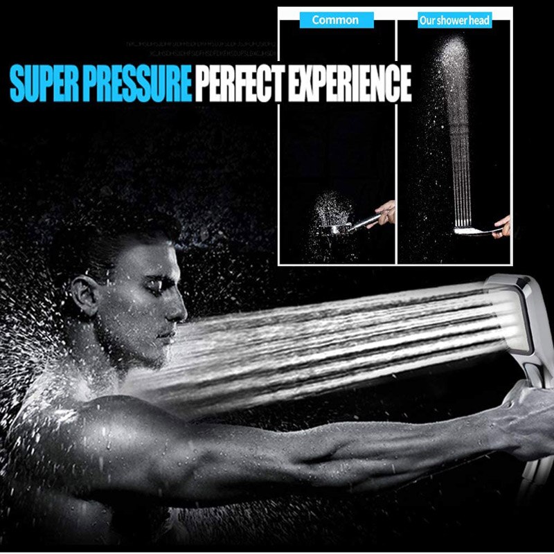 300 Holes High Pressure Shower Head Water Saving Filter Spray Nozzle Rainfall Chrome Showerhead Bathroom Watering Can