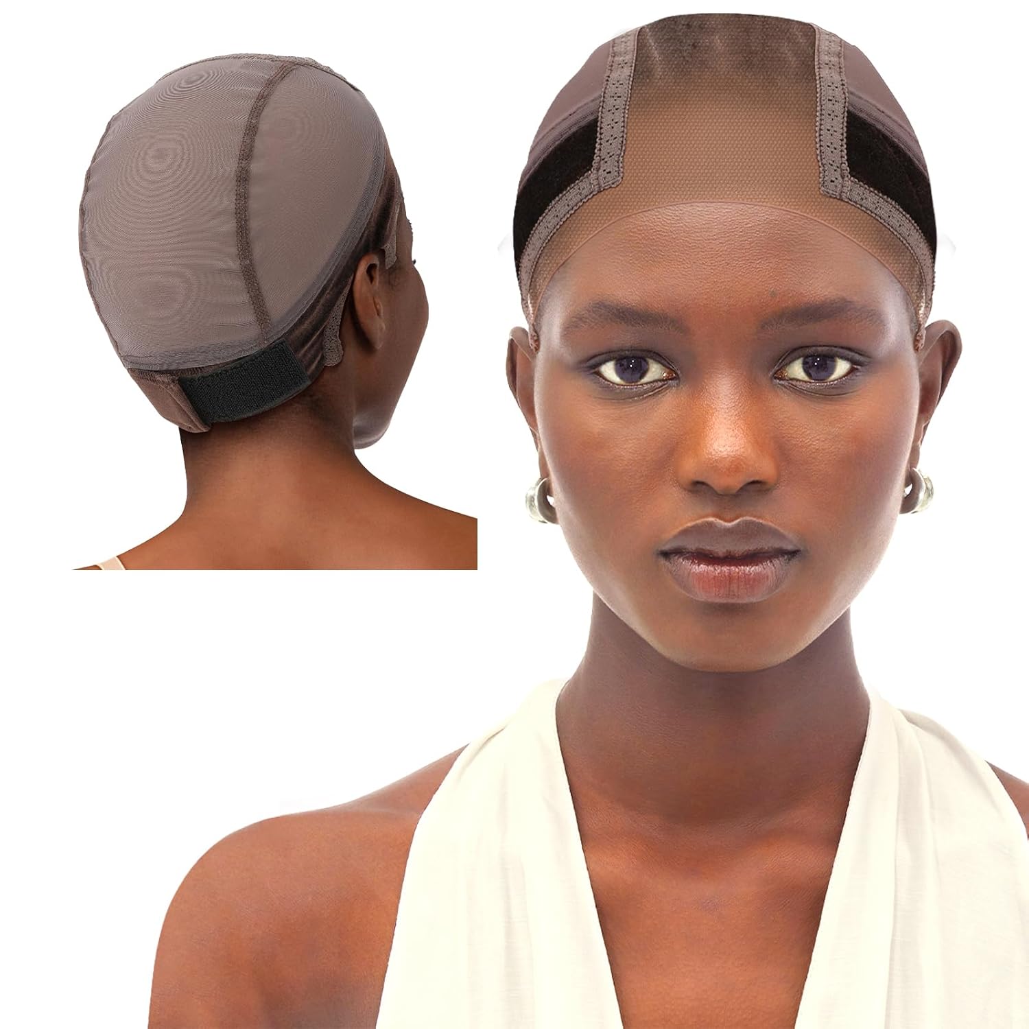 Lace Wig Grip Cap Pruik Grip Band voor Lace Front Pruiken om pruiken op zijn plaats te houden, verstelbare pruik Cap met Grip Band Antislip Cap