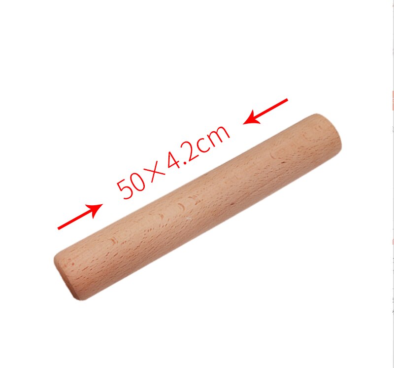 Wooden Roller Dough Pastry Pizza Biscuit Tools Pasta Cracker Wide Noodles Baking Bake Roasting Rolling Pin Kitchen rolling pin: 50x4.2cm