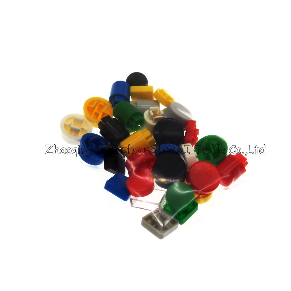 Sample,5 models Tactile Push Button Switch Cap,tact Switch button Cap for 12*12*7.3mm switch,multi/Mix Color