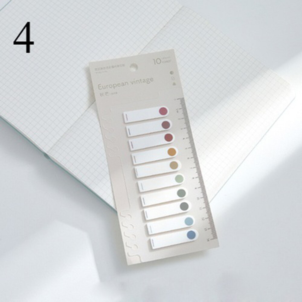 200 Stks/set Huisdier Wateproof Planner Stickers Index Separator Bladwijzer Zelfklevende Briefjes Schoolbenodigdheden: 4