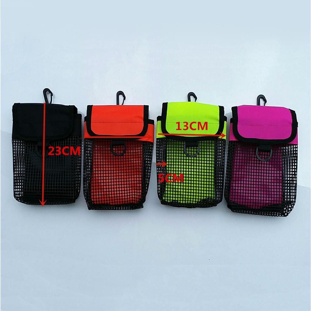 Duty Compact Mesh Gym Opbergtas Duiken Reel Bolt Snap Smb Veiligheid Marker Boei Mesh Gear Bag Apparatuur Houder carry Pouch