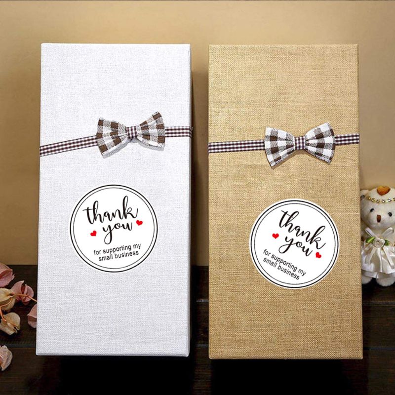 500pcs Thank You for Supporting My Small Business Stickers Seal Label Scrapbook E7CB